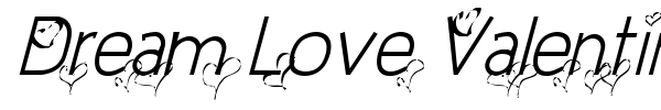 Dream Love Valentine font preview